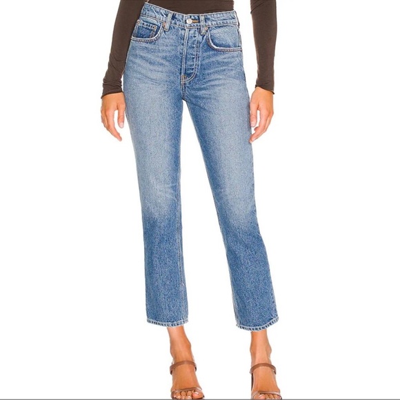 GRLFRND The Karolina High Rise Straight Crop Jeans Size 26 - Picture 2 of 11